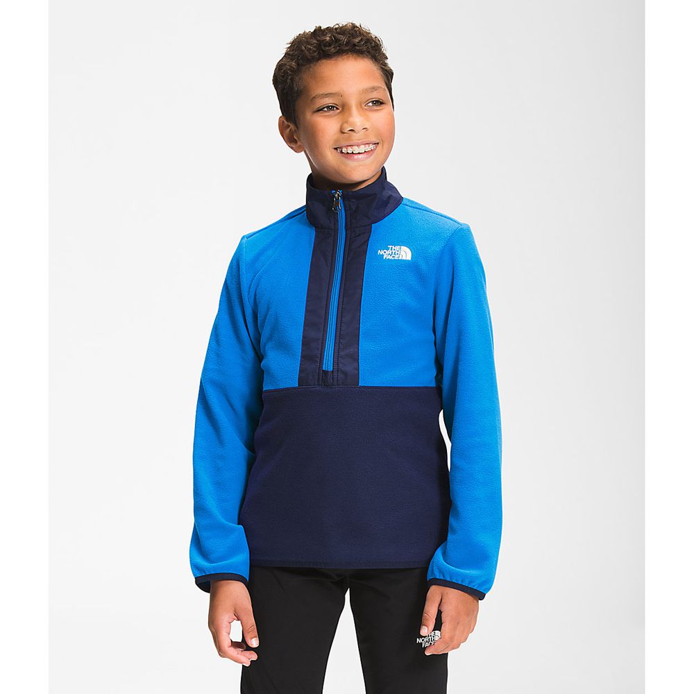 The North Face Pullover Youth Australia - The North Face Glacier ¼ Zip Blue (PES-590746)